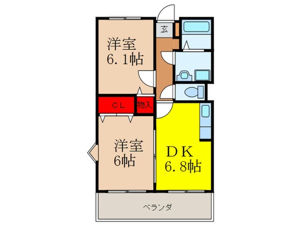 ヒルズ渋谷の物件間取画像